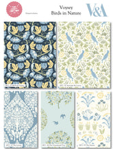 Voysey Birds in Nature-Stoff von V&A, 100 % Baumwolle (2872)
